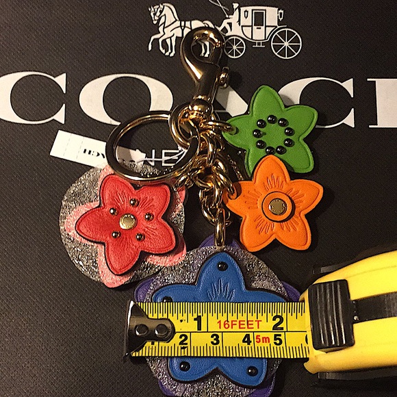 COACH - WILDFLOWER CLUSTER BAG CHARM IN COLORBLOCK - Picture 9 of 12